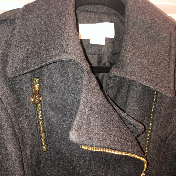 MICHAEL KORS CHARCOAL GRAY WINTER COAT SIZE 4 - Picture 3 of 11
